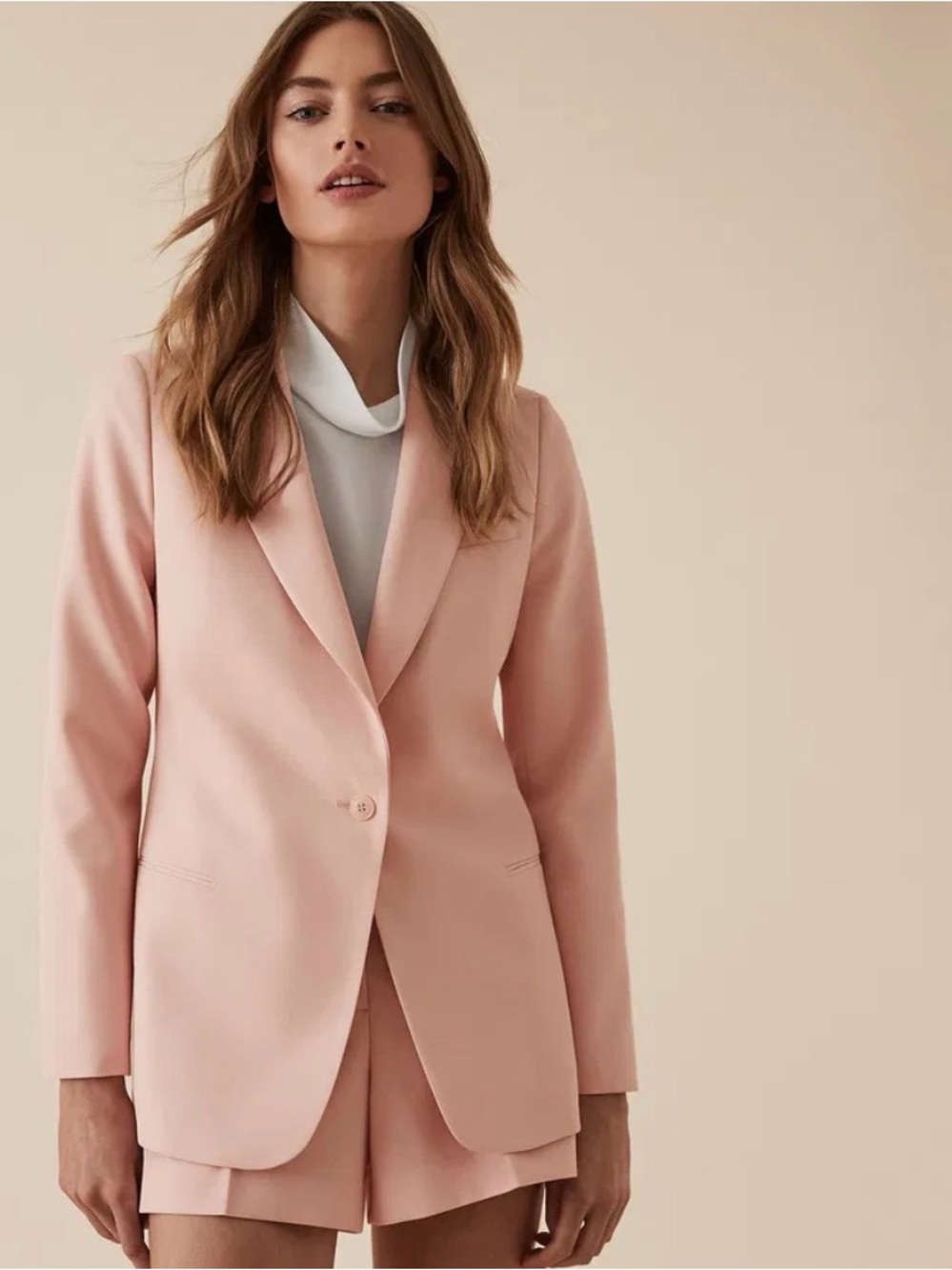 REISS Beatrix Jacket Textured Blazer & Shorts size US 4 - Picture 4 of 13